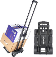 Folding Hand Truck Trolley 25KG 2 Wheel Luggage Cart Steel