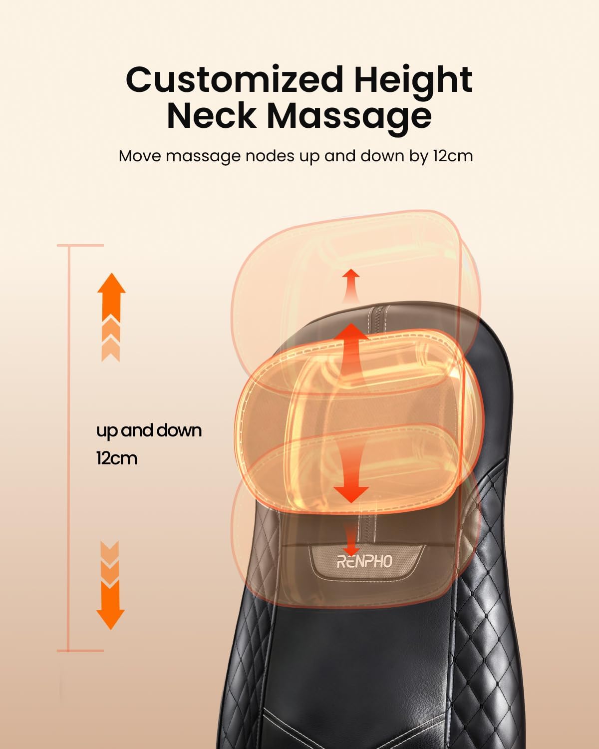 Shiatsu Back Massager Chair Heat Full Body Neck Seat Vibration