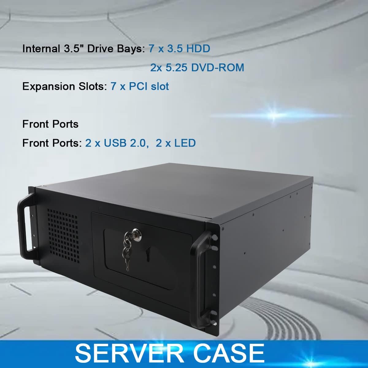 4U Wall Mount Network Cabinet Locking Door Server Rack