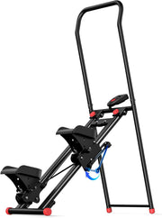Vertical Climber Stair Stepper Foldable Cardio Machine w/ LCD Monitor