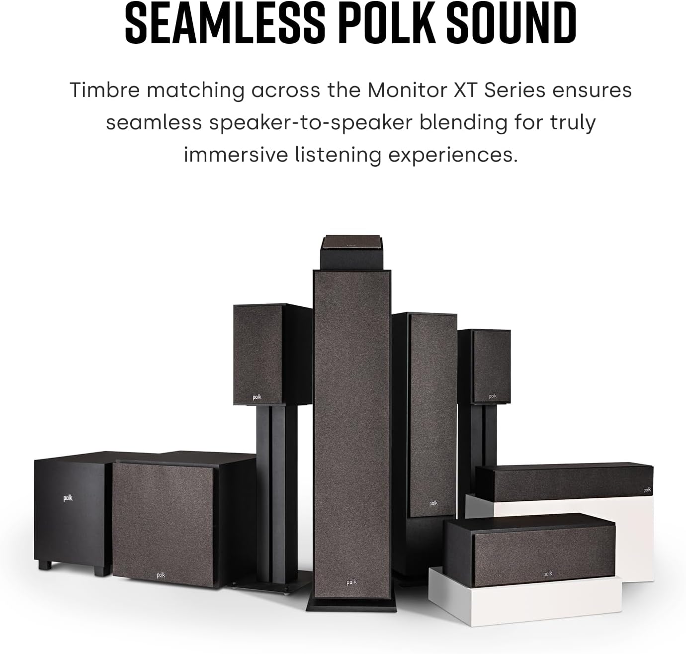 Bookshelf Speakers Hi Res Audio Dolby Atmos DTS X Compact Pair