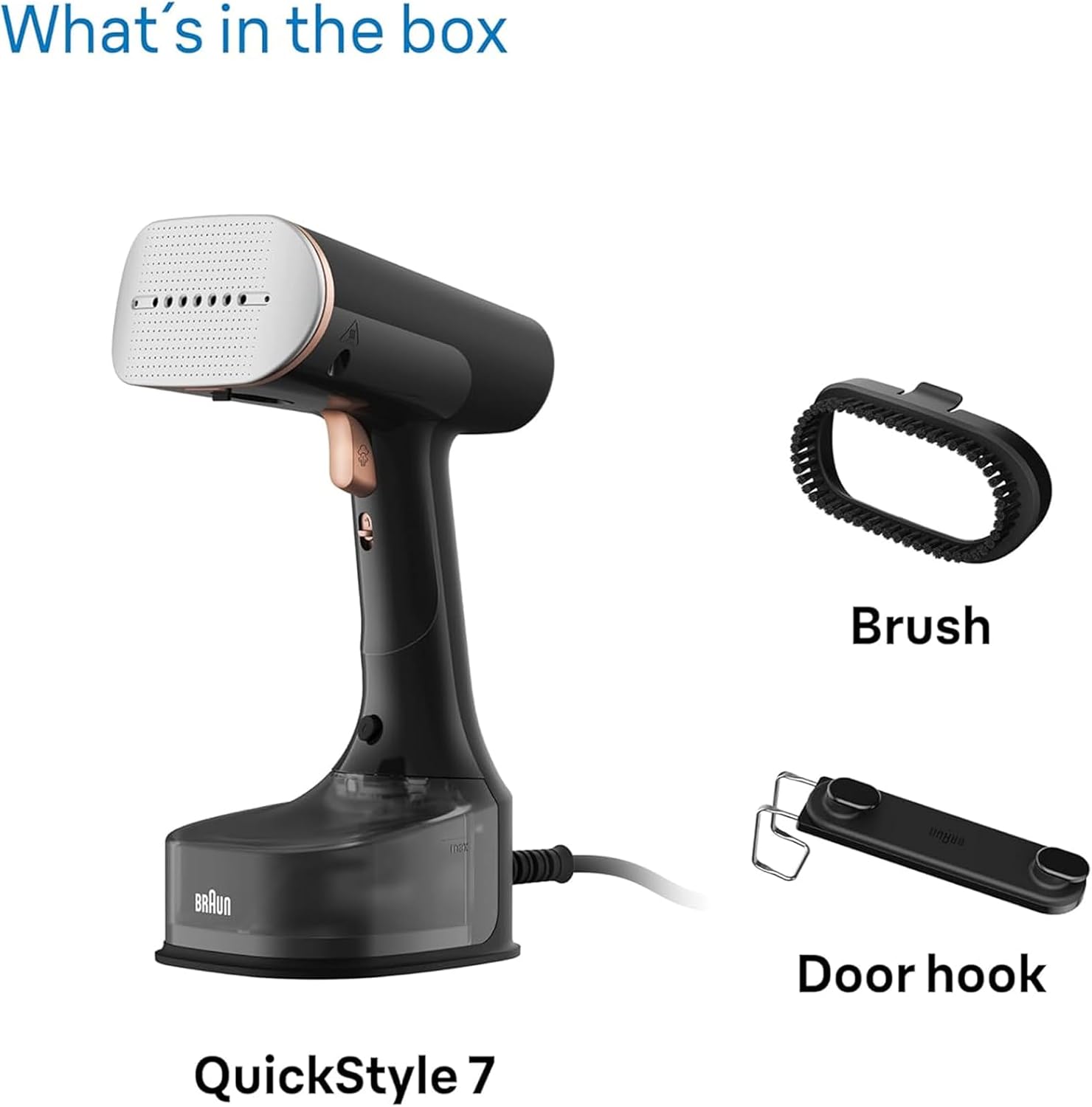 1600W Garment Steamer 35g/min Fast Heat 250ml Vertical Iron
