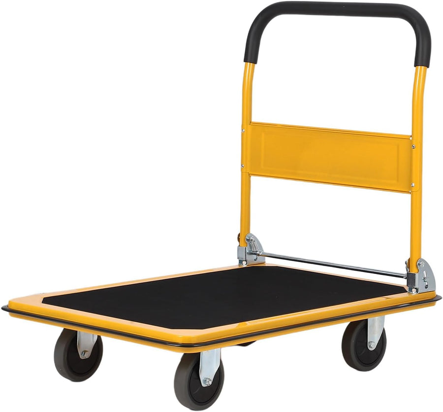 400KG Heavy Duty Platform Truck Folding Flatbed Trolley