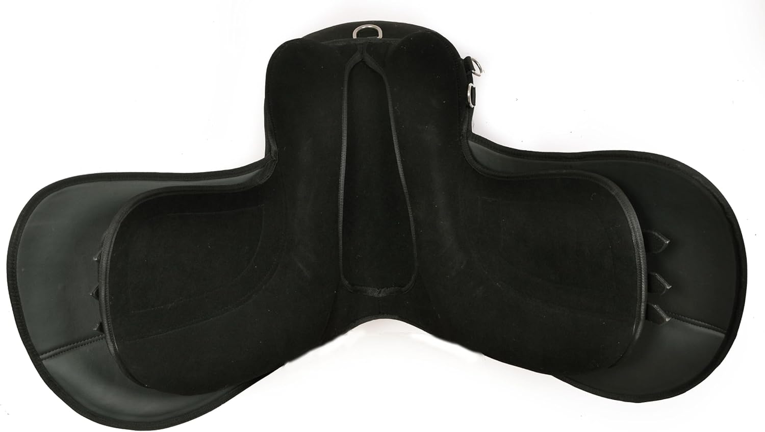 Black Synthetic Leather General Purpose Saddle Suede Seat 18 Seat