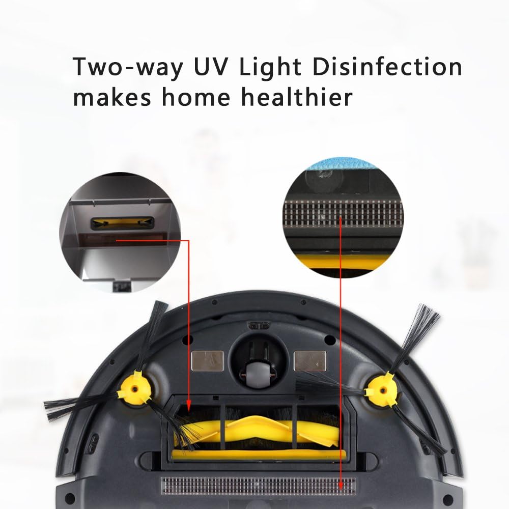 Robot Vacuum Mop Smart Mapping UV Sterilization HEPA Auto Recharge