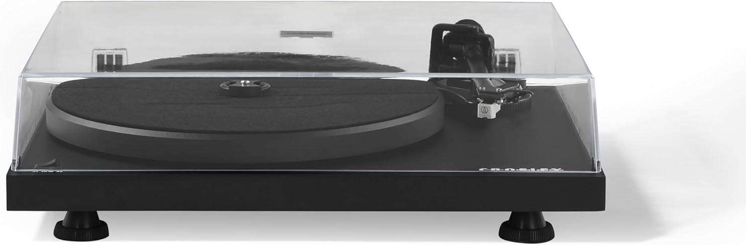 Bluetooth Belt Drive Turntable with AT Cartridge Black