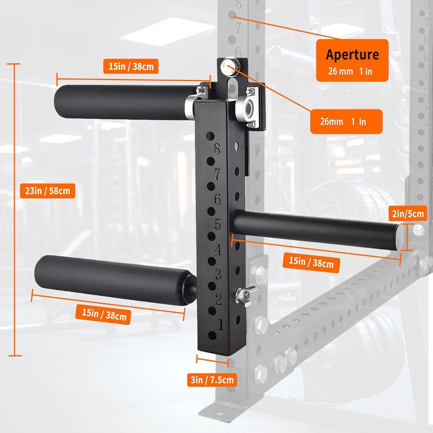 Leg Extension Curl Attachment Squat Rack Adjustable Leg Trainer