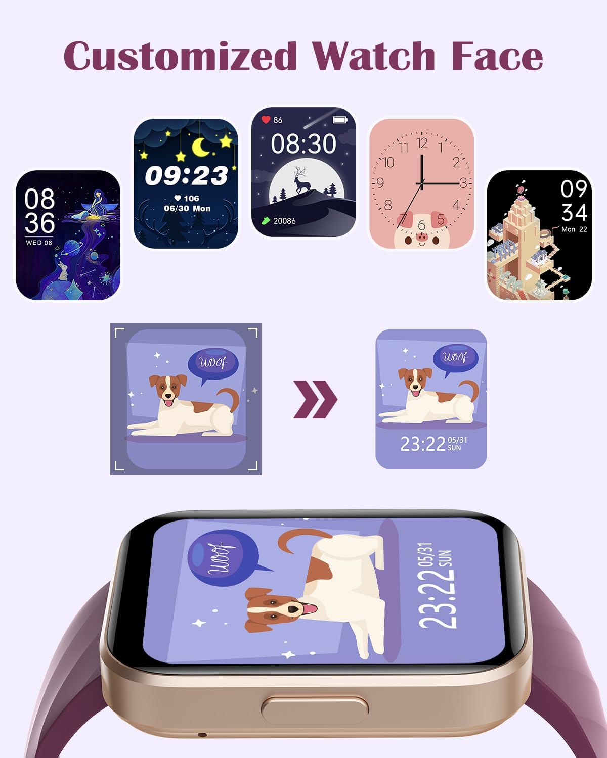 Smart Watch Bluetooth Call 100 Sports Heart Sleep IP68