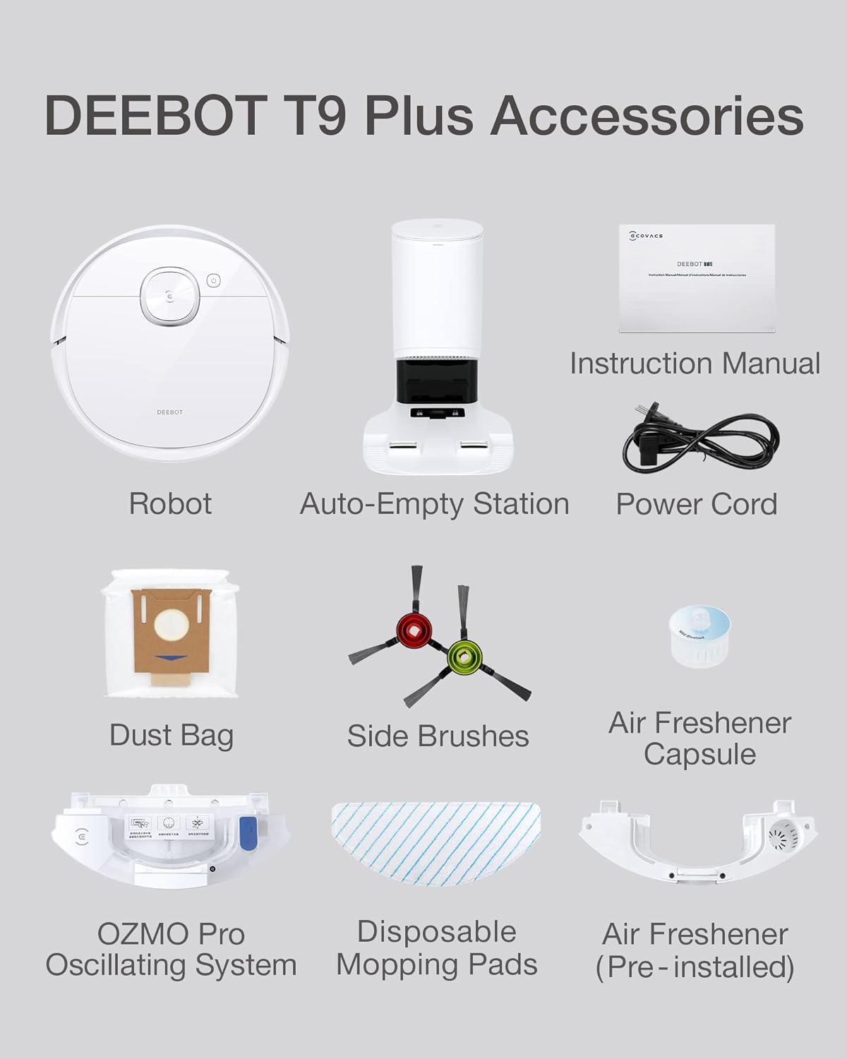 Robot Vacuum Mop Self Empty 3000Pa LiDAR Mapping Smart Clean