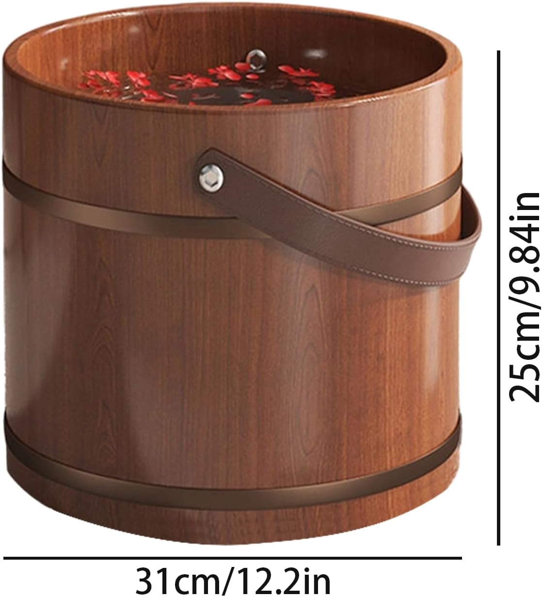 Foot Bath Basin with Massage Roller Ergonomic Handle Spa Soak