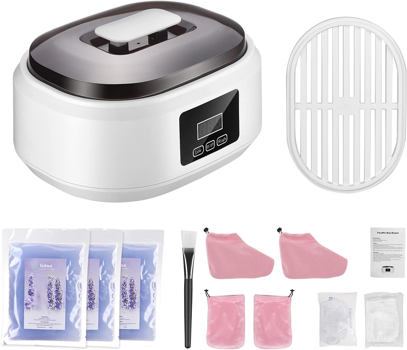 Paraffin Wax Machine Kit Hand Foot Spa Heater Touch Screen Set