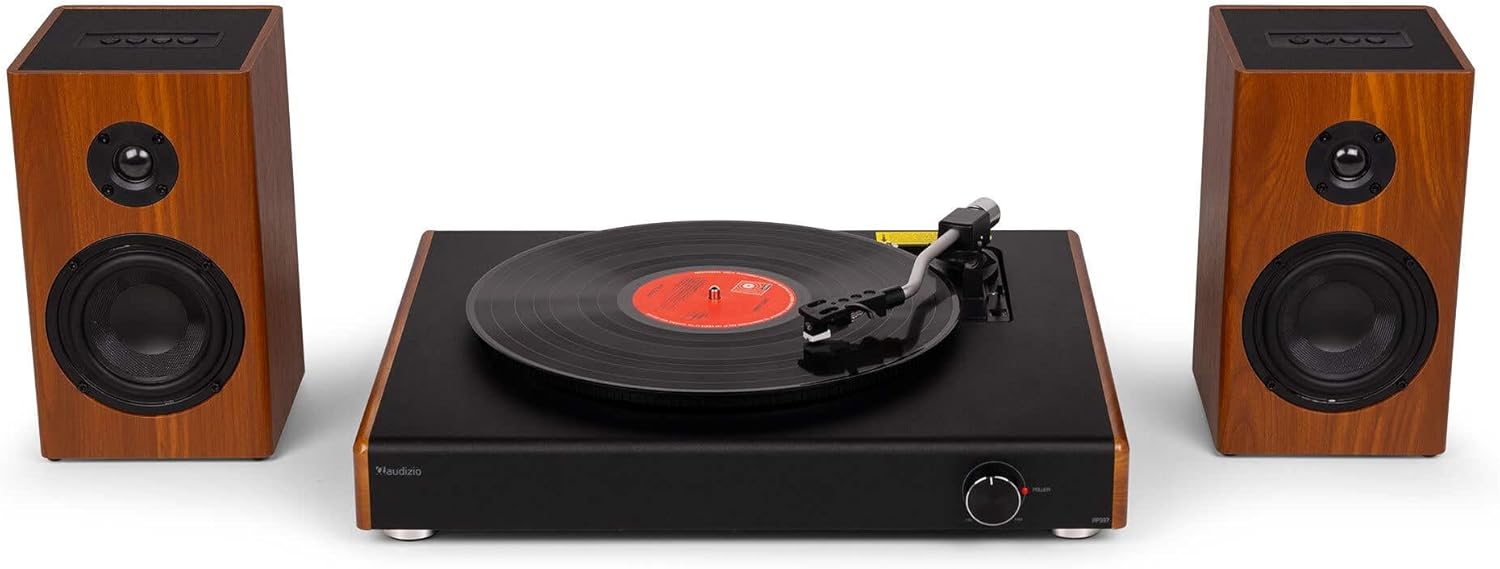 3 Speed Record Player with Wireless Bluetooth Speakers