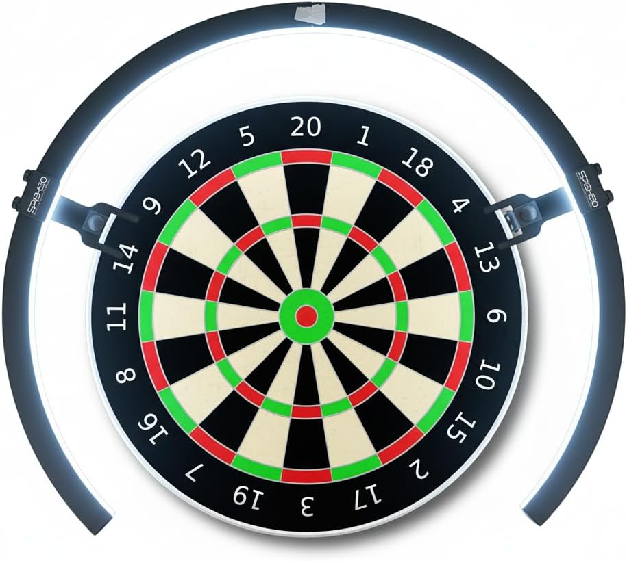 Dart Board LED Light 270 Degree Dimmable Clamp Mount Ring