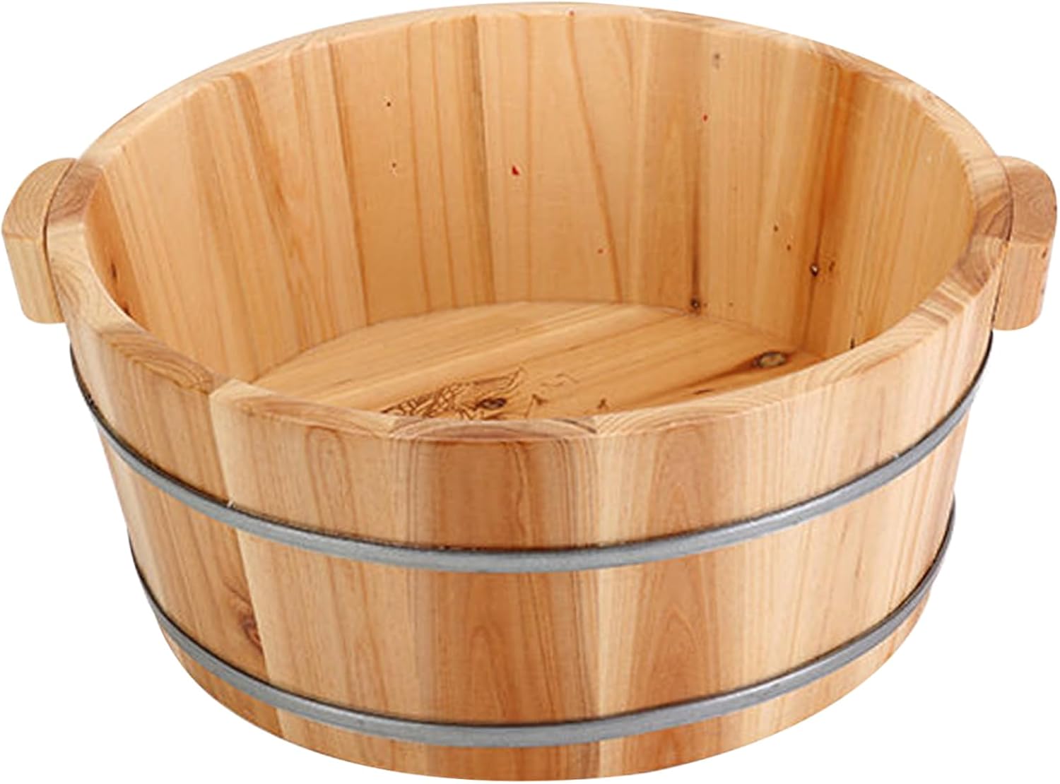 Wooden Foot Bath Basin Pedicure Bowl Spa Soak Tub 36cm