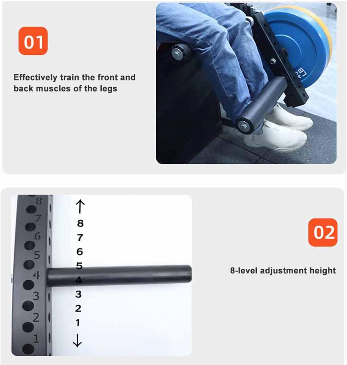Leg Extension Curl Machine Rack Attachment Seated Leg Trainer