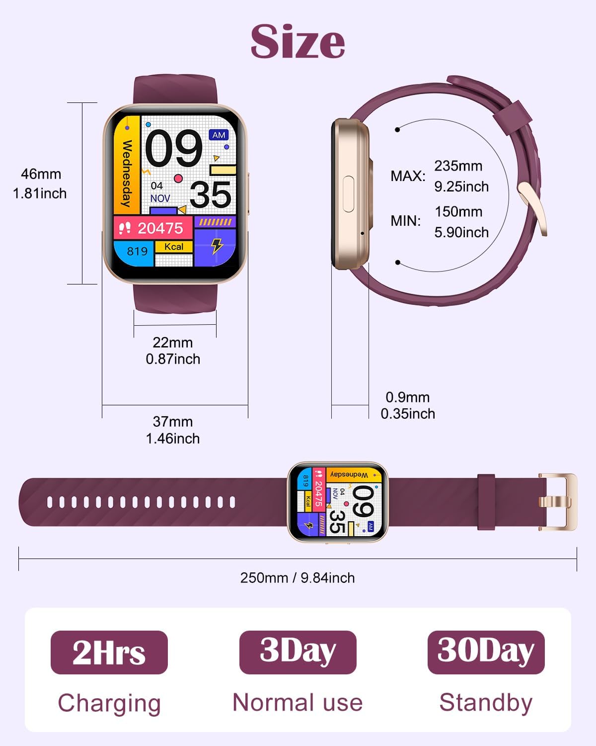 Smart Watch Bluetooth Call 100 Sports Heart Sleep IP68
