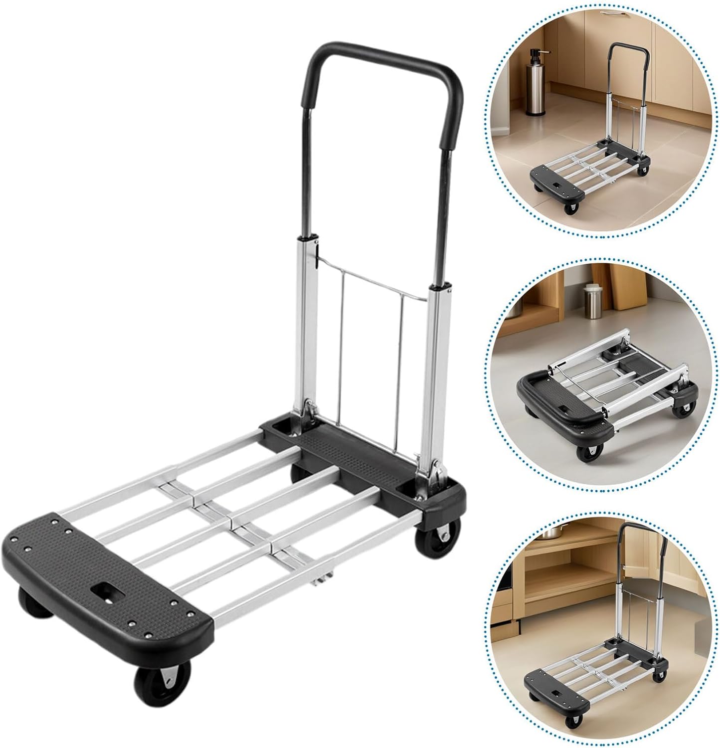 Folding Luggage Trolley Cart Portable Shopping Sack Truck