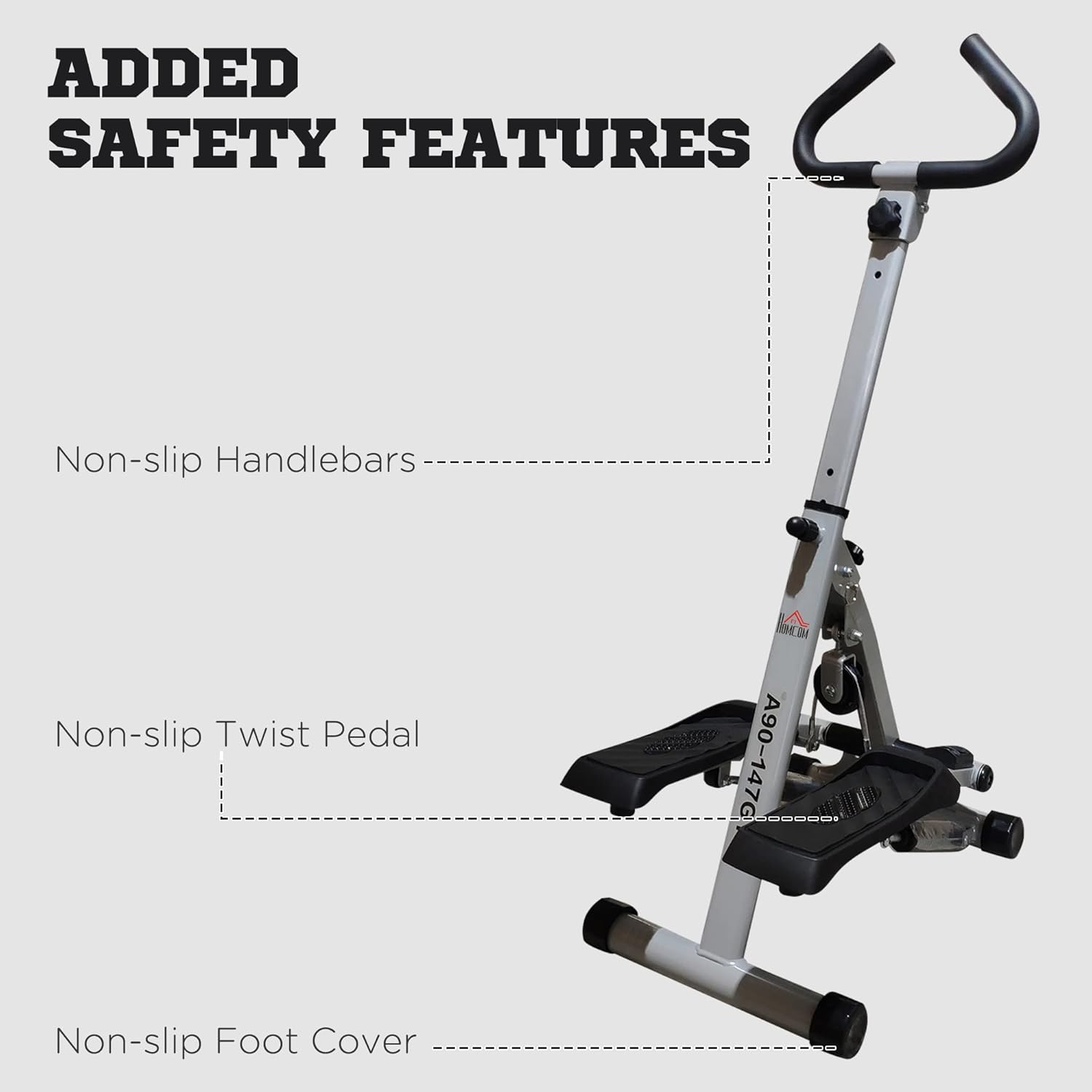 Stepper Machine with Handlebar Cardio Trainer LCD Display