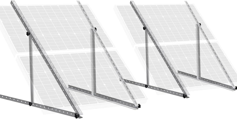 45in Adjustable Solar Panel Mount Brackets 0-90° Roof Van Kit