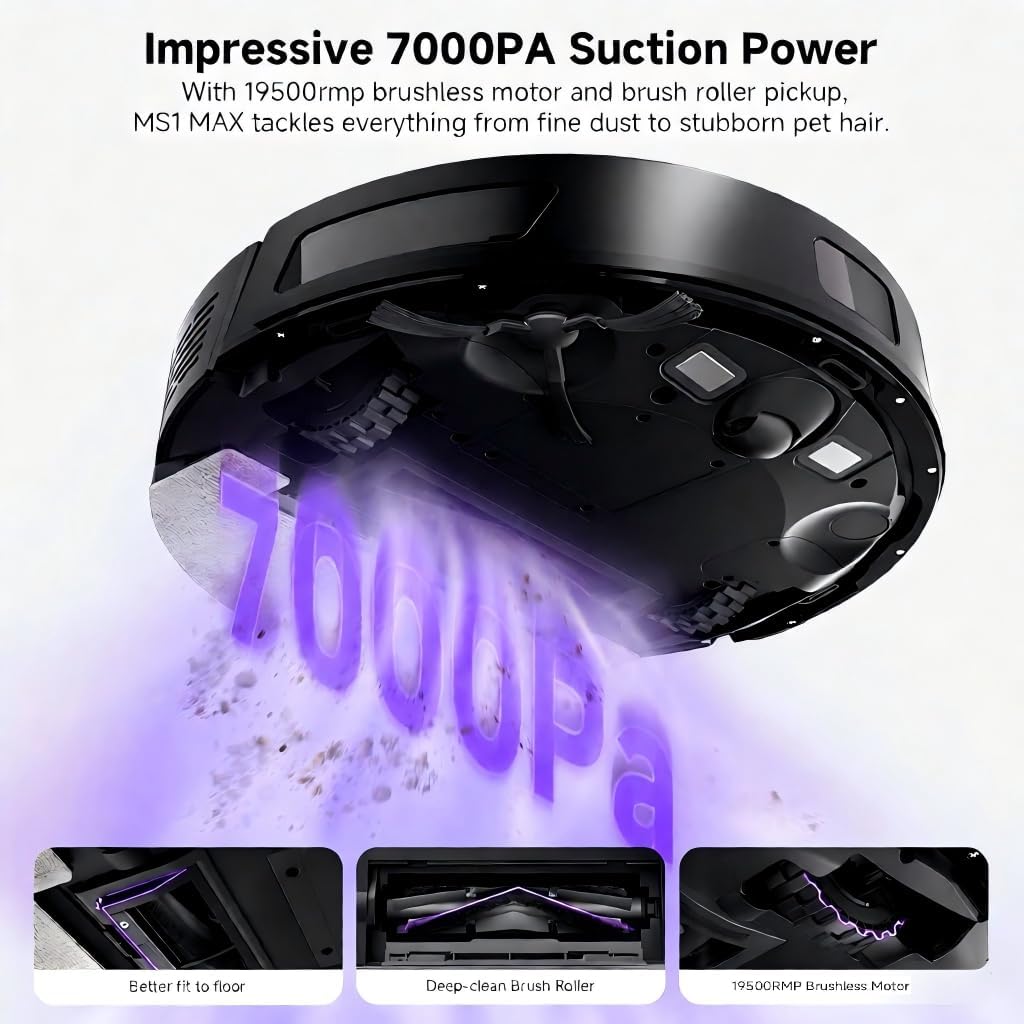 Robot Vacuum Mop 7000Pa Self Empty LiDAR Smart Cleaner