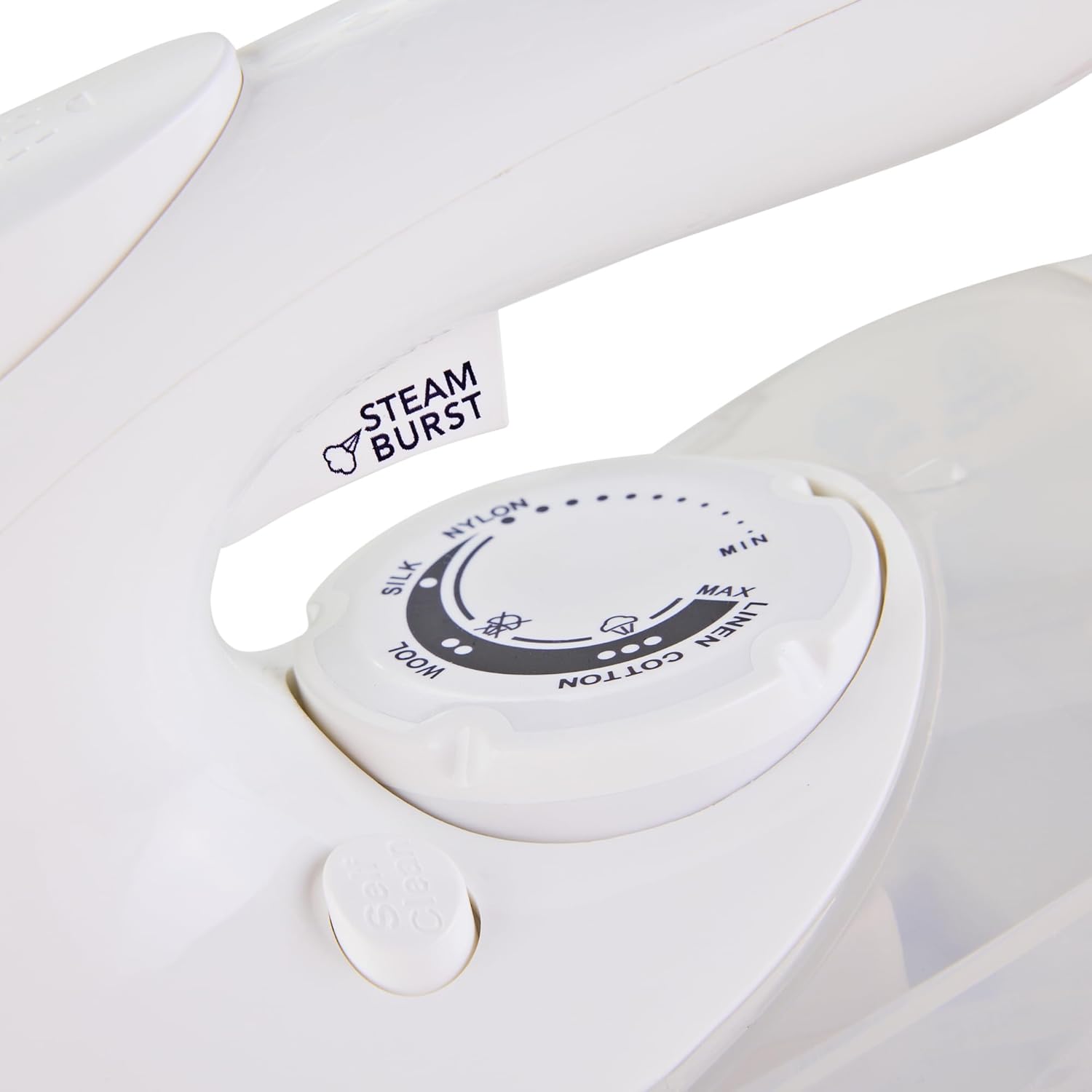 2200W Steam Iron Ceramic Soleplate 350ml Tank Anti Drip Self Clean