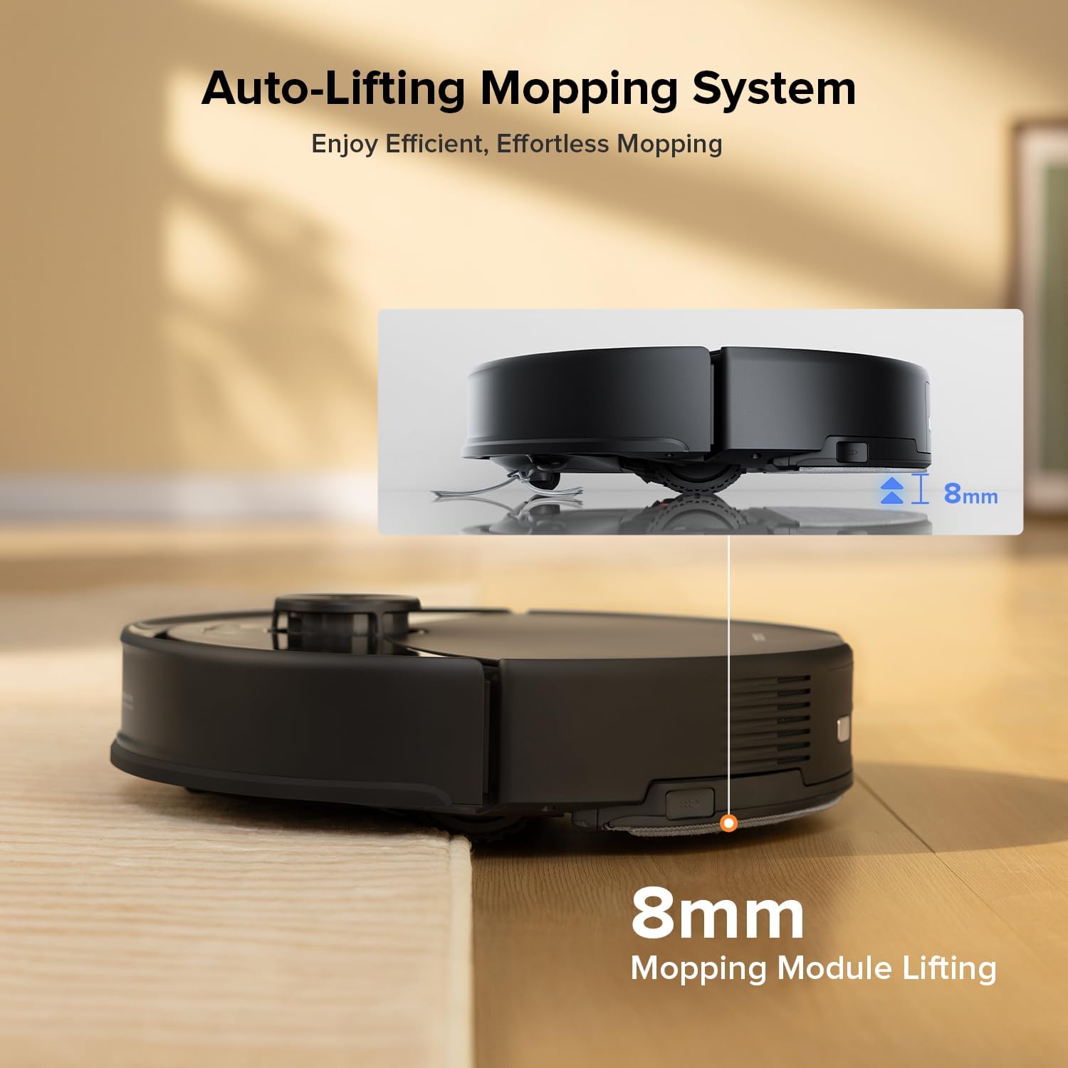 Robot Vacuum Mop 10000Pa LiDAR Auto Lift Smart Mapping