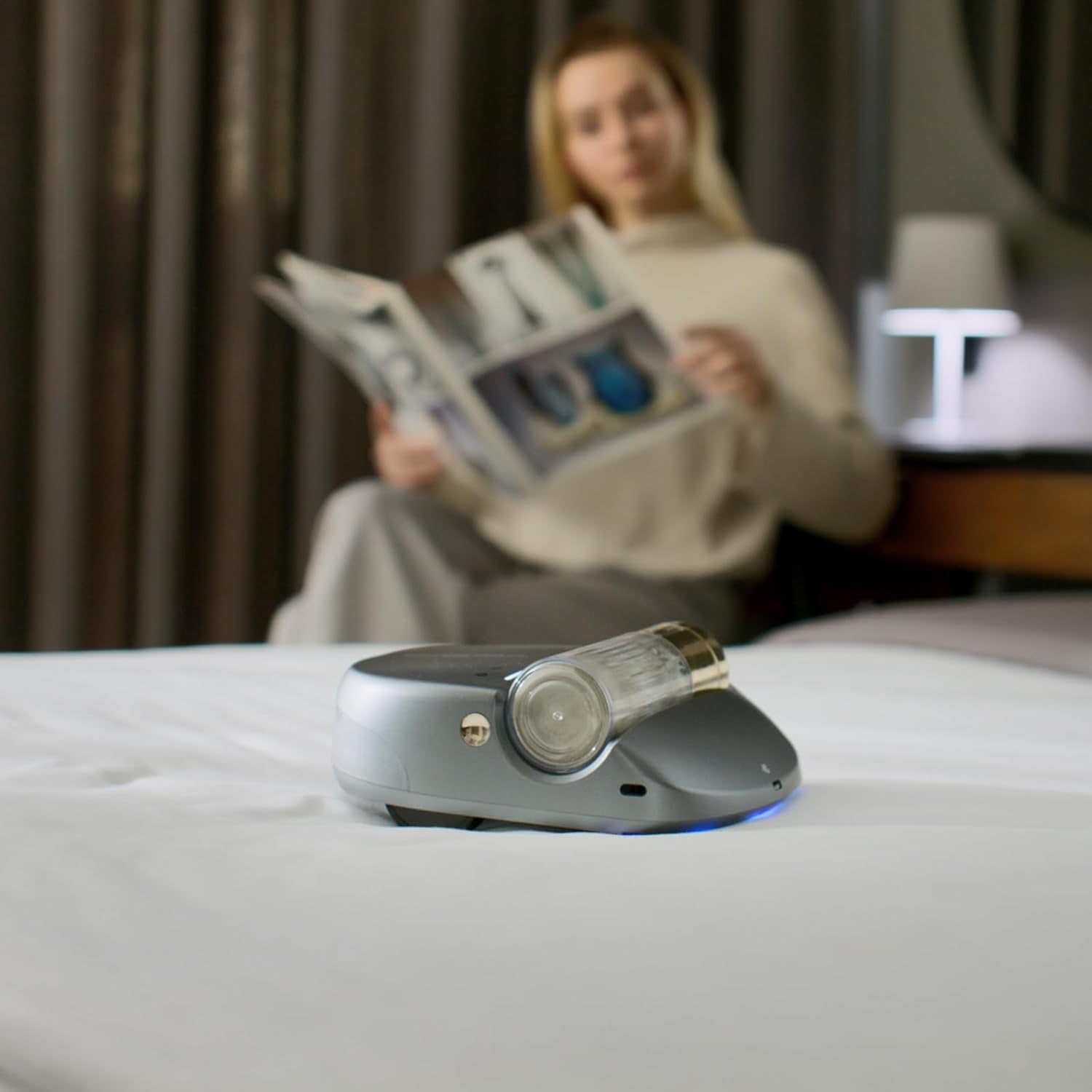 Robot Bed Vacuum UV Light Cordless Mattress Cleaner 14AW Suction