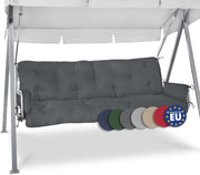 3 Seater Garden Swing Seat Cushion 180x50x8cm Grey