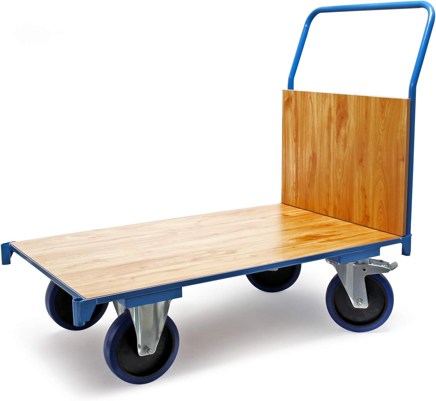 600KG Platform Transport Trolley 100x60cm Brake Wheels