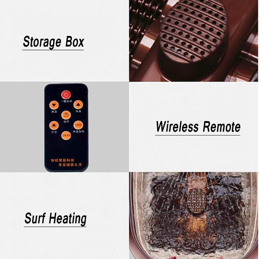Heated Foot Spa Bath Massager Deep Soak Rollers Wheels Pedicure