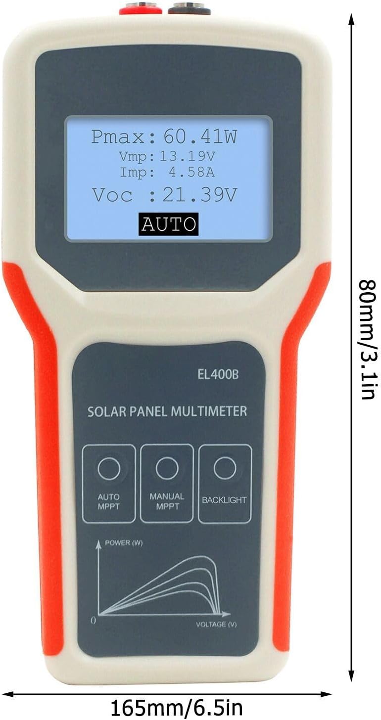 Solar Panel Tester LCD MPPT Multimeter VOC Voltage Meter
