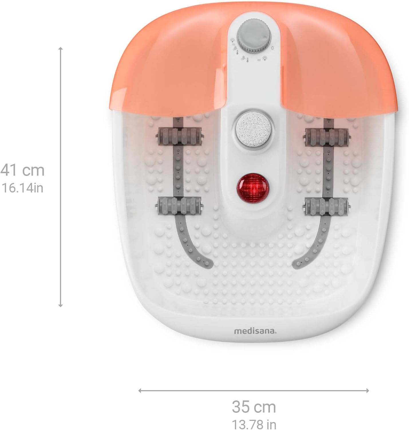 Foot Spa Bath Massager Heat Bubble Vibration Pedicure Tub