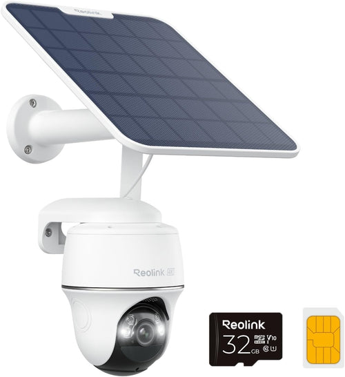 4K 4G LTE Solar Security Camera PTZ Color Night Vision