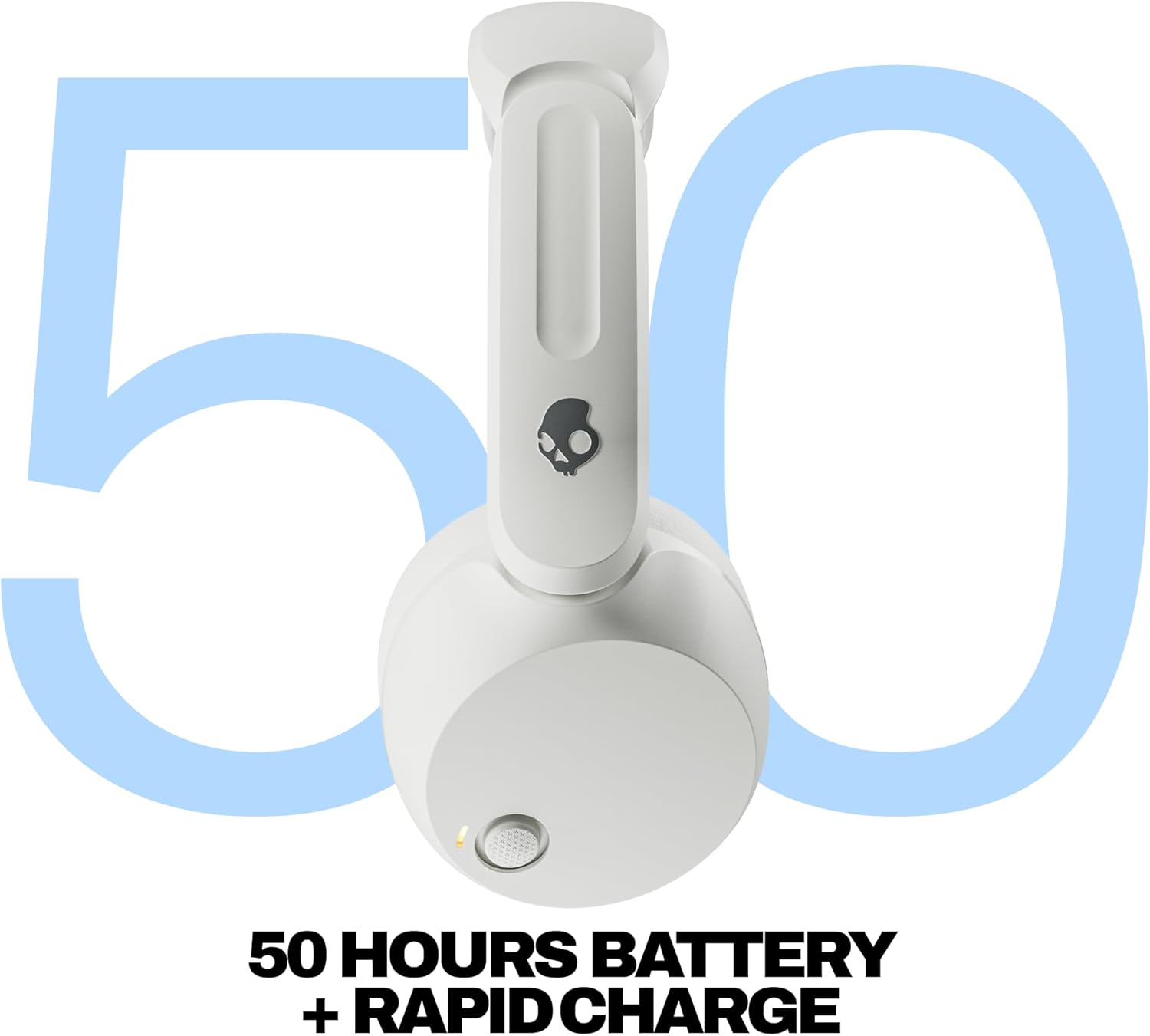 Wireless Bluetooth On Ear Headphones 50 Hour Battery Rapid Charge Mic