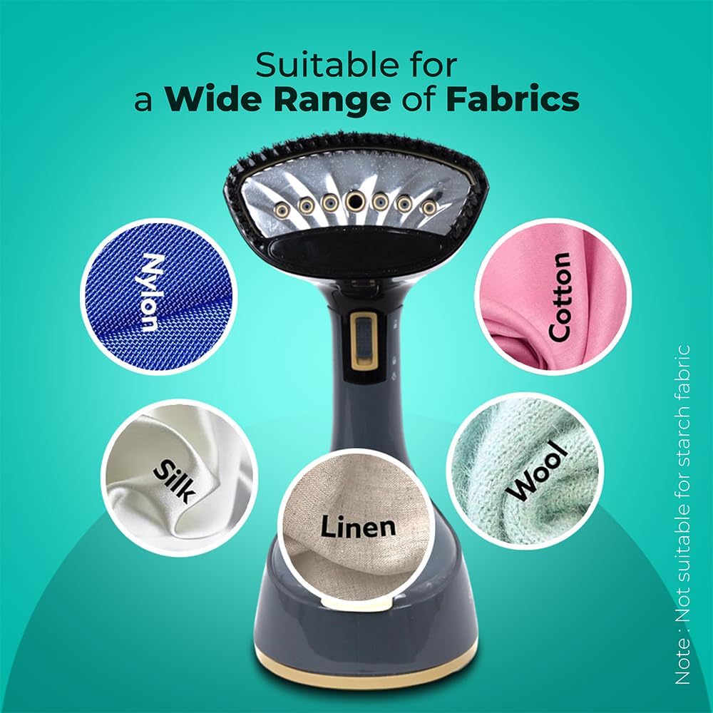 1300W Travel Garment Steamer Foldable Portable 120ml Fast Steam