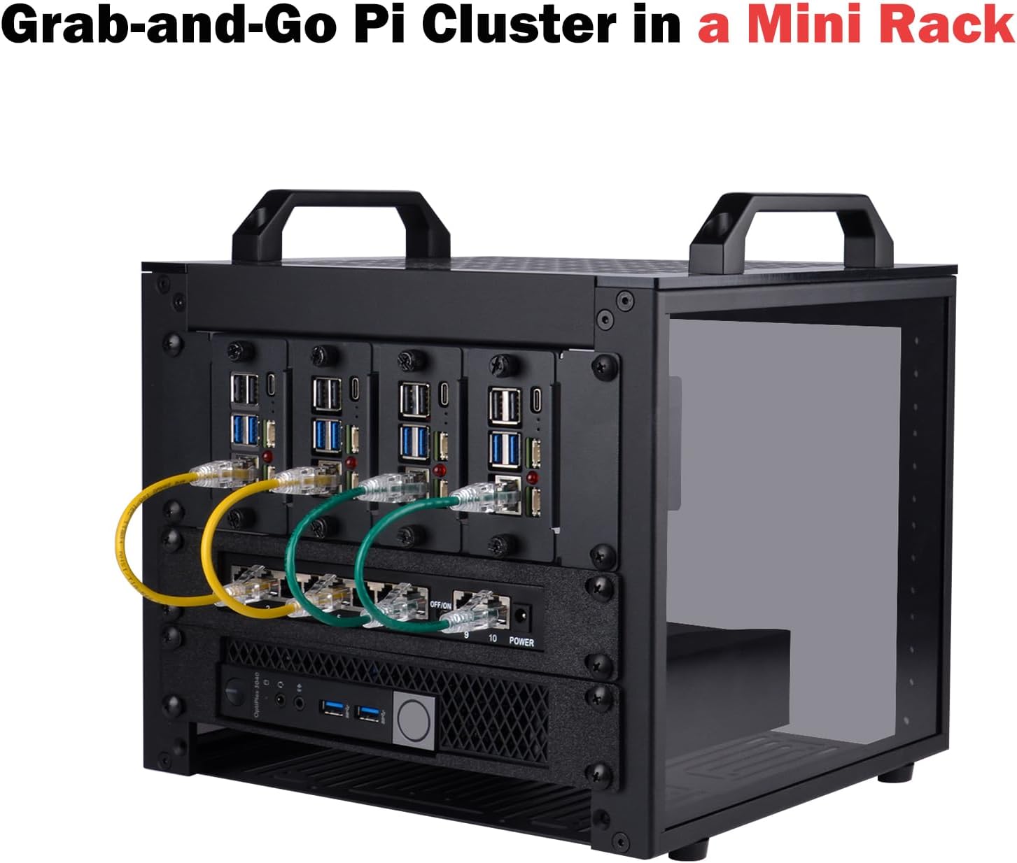 10 Inch 4U Mini Server Rack Cabinet 260mm Desktop NAS AV Rack