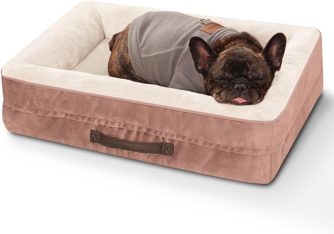 61x46cm Medium Waterproof Orthopedic Pet Bed Pink Washable - Kwikley