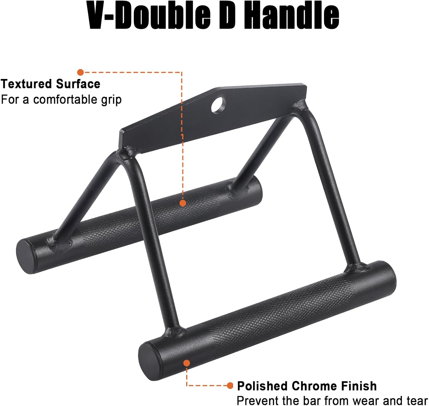 Cable Machine Attachment Set Lat Pulldown Bar Tricep Rope Handles