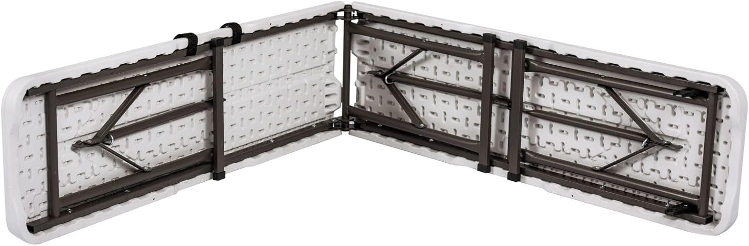 Pair 6ft Folding Benches Portable Plastic Party Picnic Camping Seats