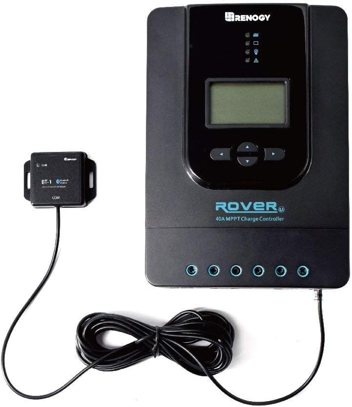 40A MPPT Solar Charge Controller 12V 24V Bluetooth LCD
