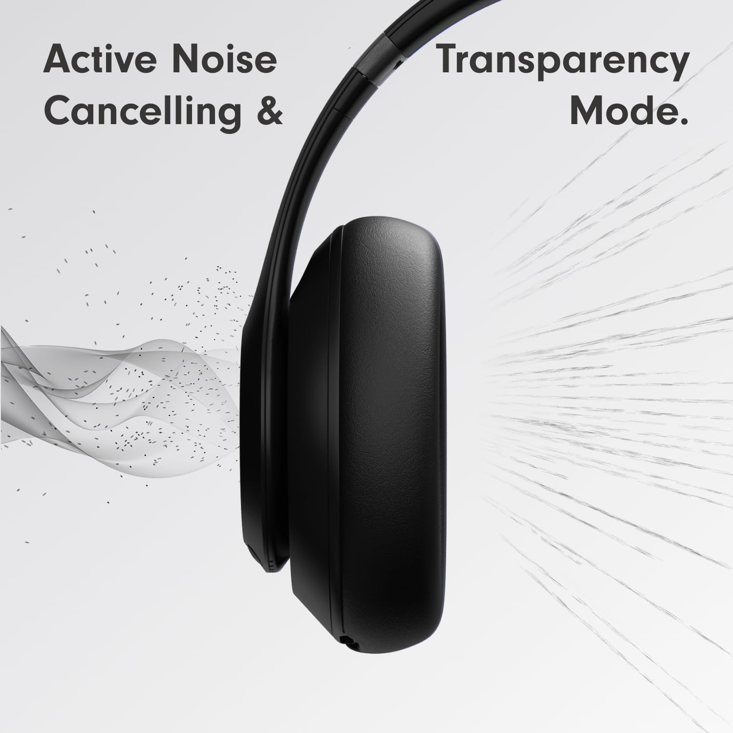 Wireless Noise Cancelling Over Ear Headphones Spatial Audio 40H Battery