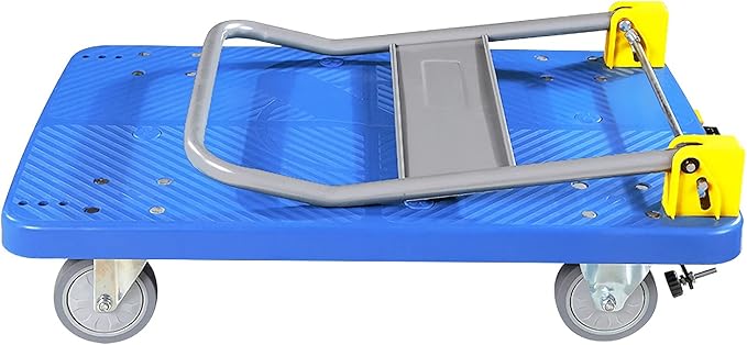 Heavy Duty Folding Platform Truck Quiet Wheel Push Cart