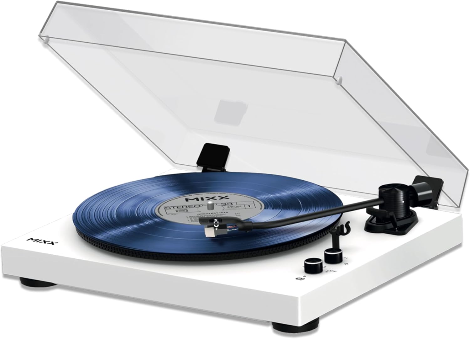 Bluetooth Vinyl Record Player RCA Line Out White