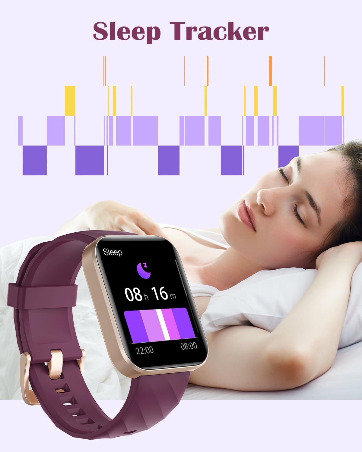 Smart Watch Bluetooth Call 100 Sports Heart Sleep IP68