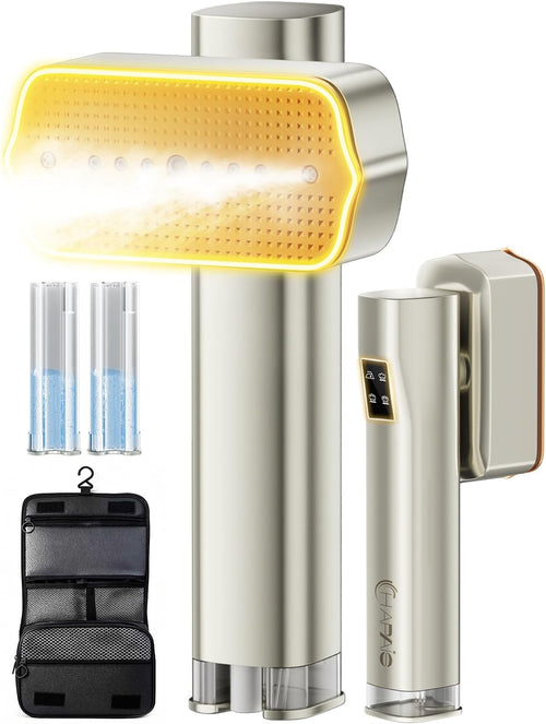 Travel Garment Steamer 1300W Dual Tank 25min Steam 2in1 Iron