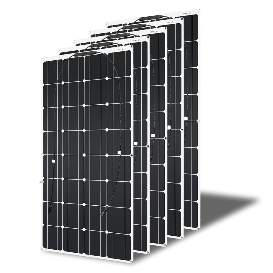 500W ETFE Flexible Solar Panel 5x100W RV Boat 12V Battery