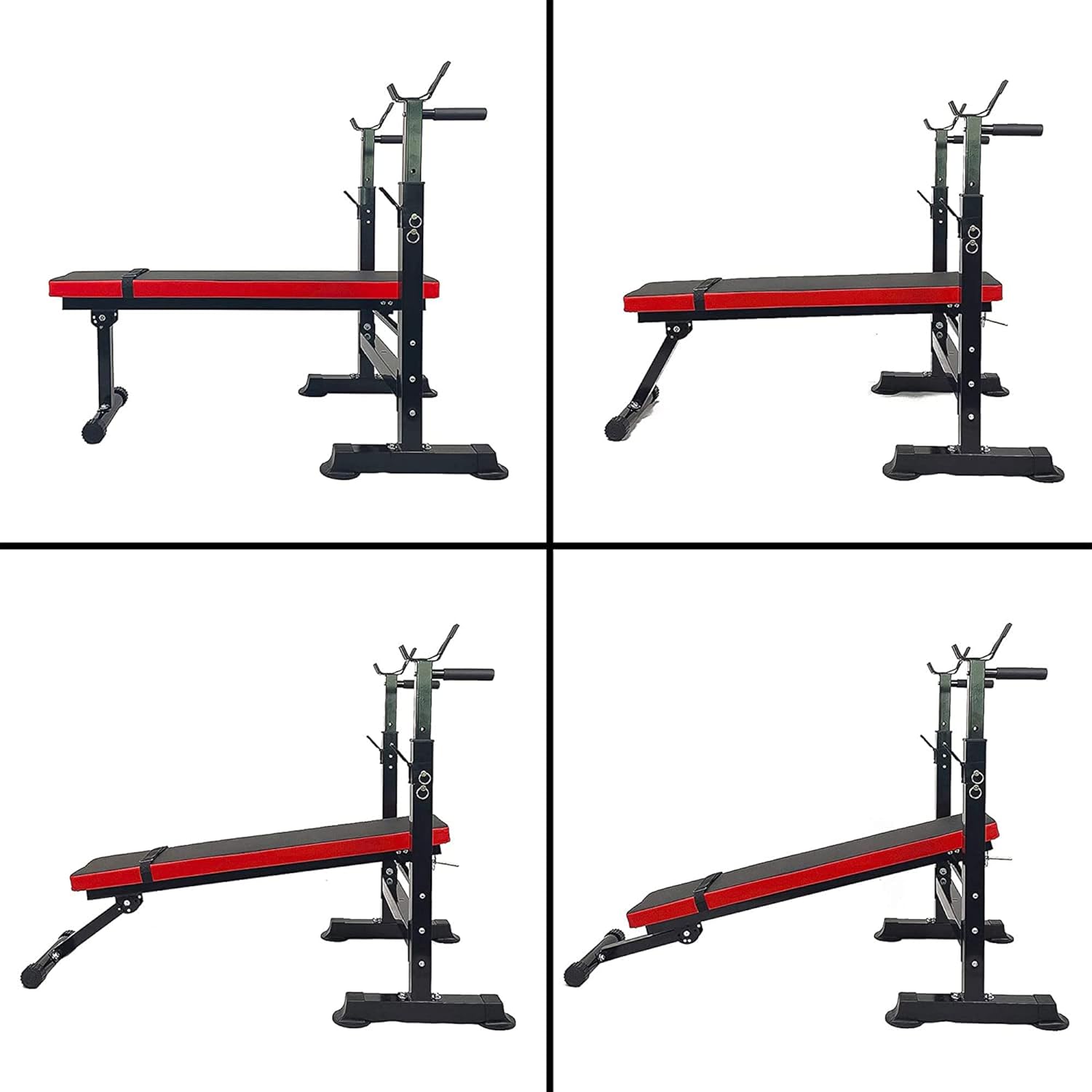 Adjustable Olympic Weight Bench Squat Rack Folding Workout Station