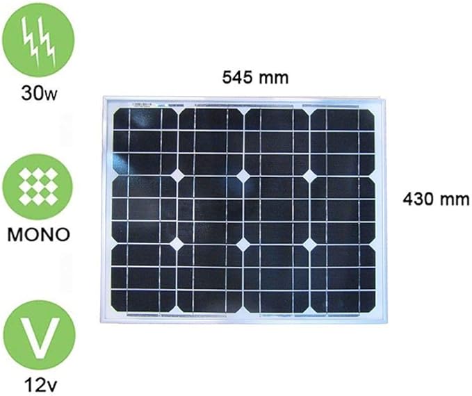 20W 12V Solar Panel Monocrystalline High Efficiency Waterproof