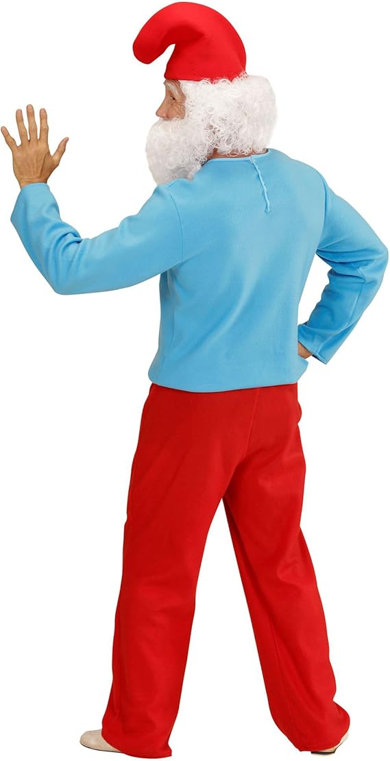Adult Gnome Costume Set Hat Top Trousers Fancy Dress L