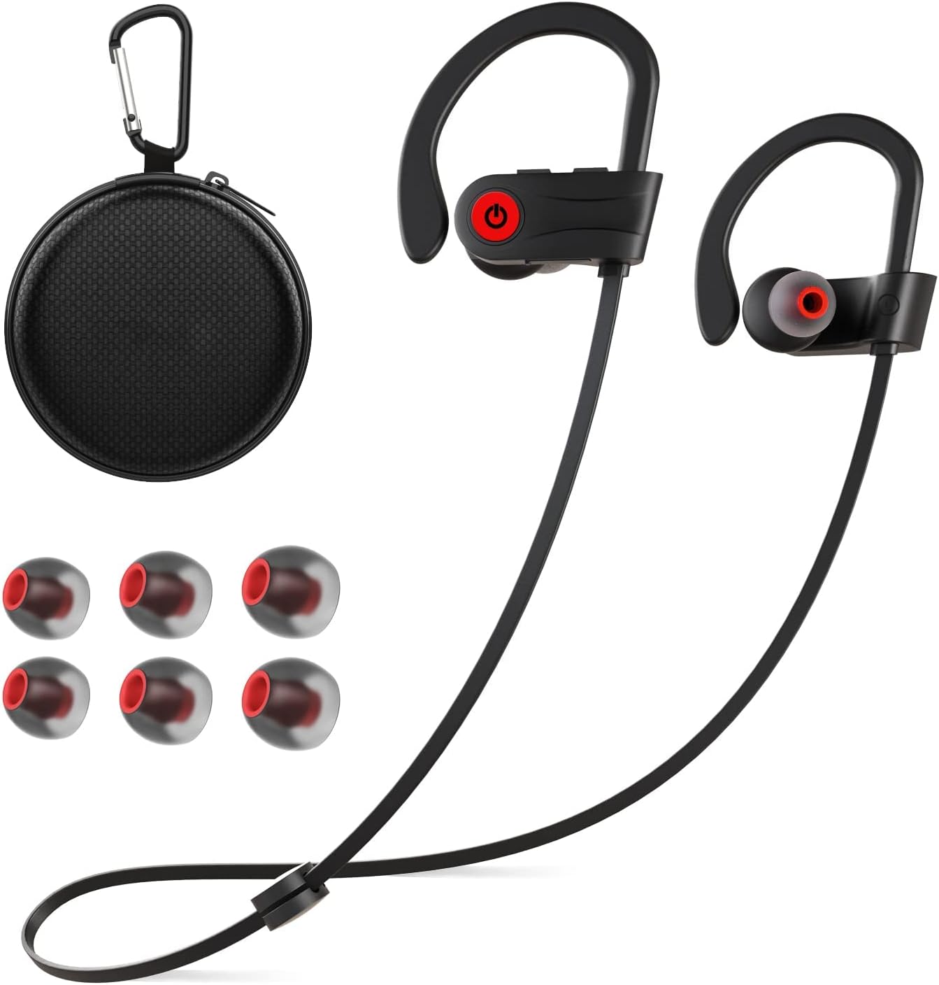 Bluetooth 5.3 Wireless Sport Earbuds IPX7 Waterproof Headphones Mic 15H